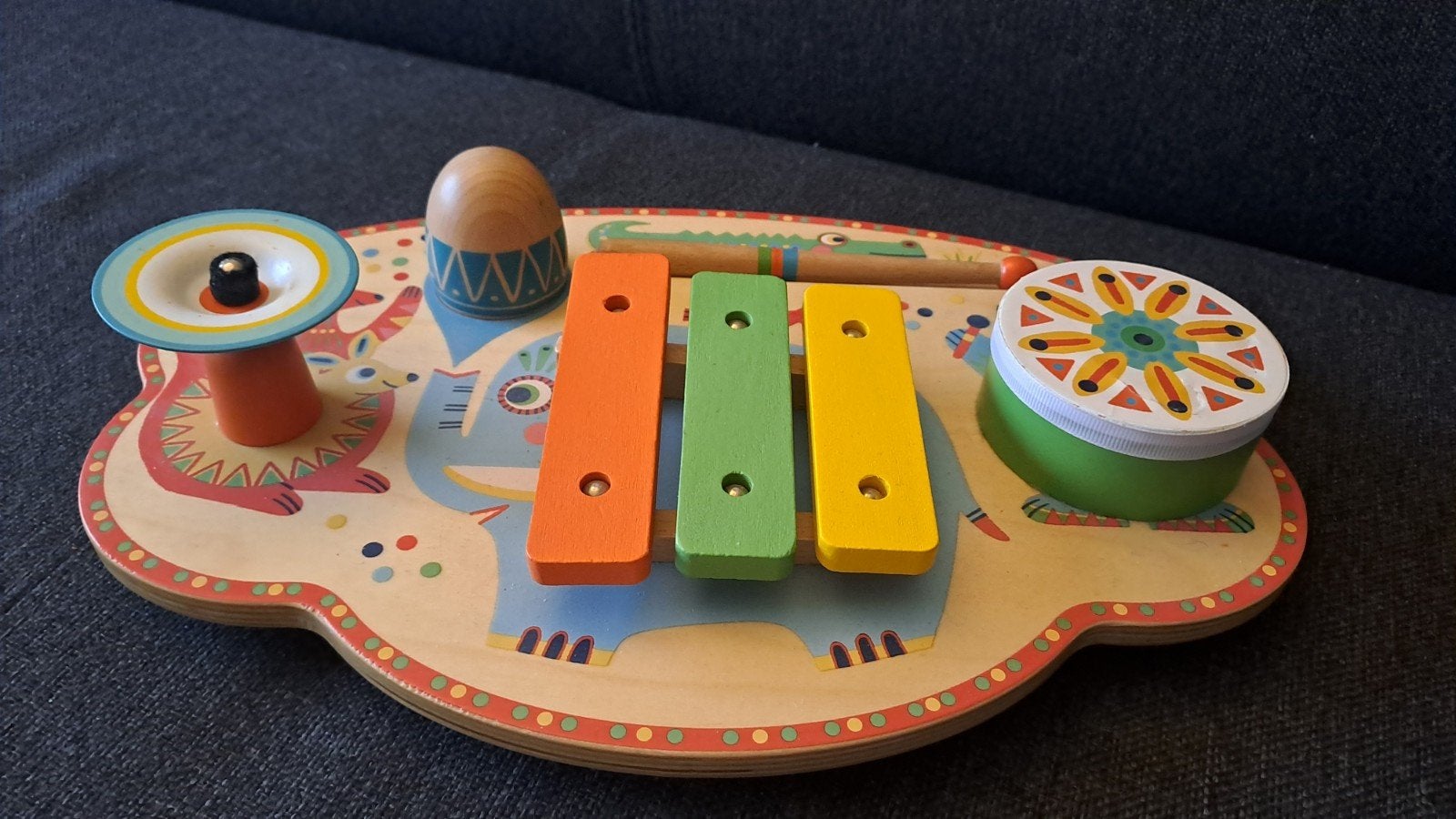 Houten Muziekinstrument Speelgoed Xylofoon Trommel, Ophalen of Verzenden, Gebruikt, Overige typen