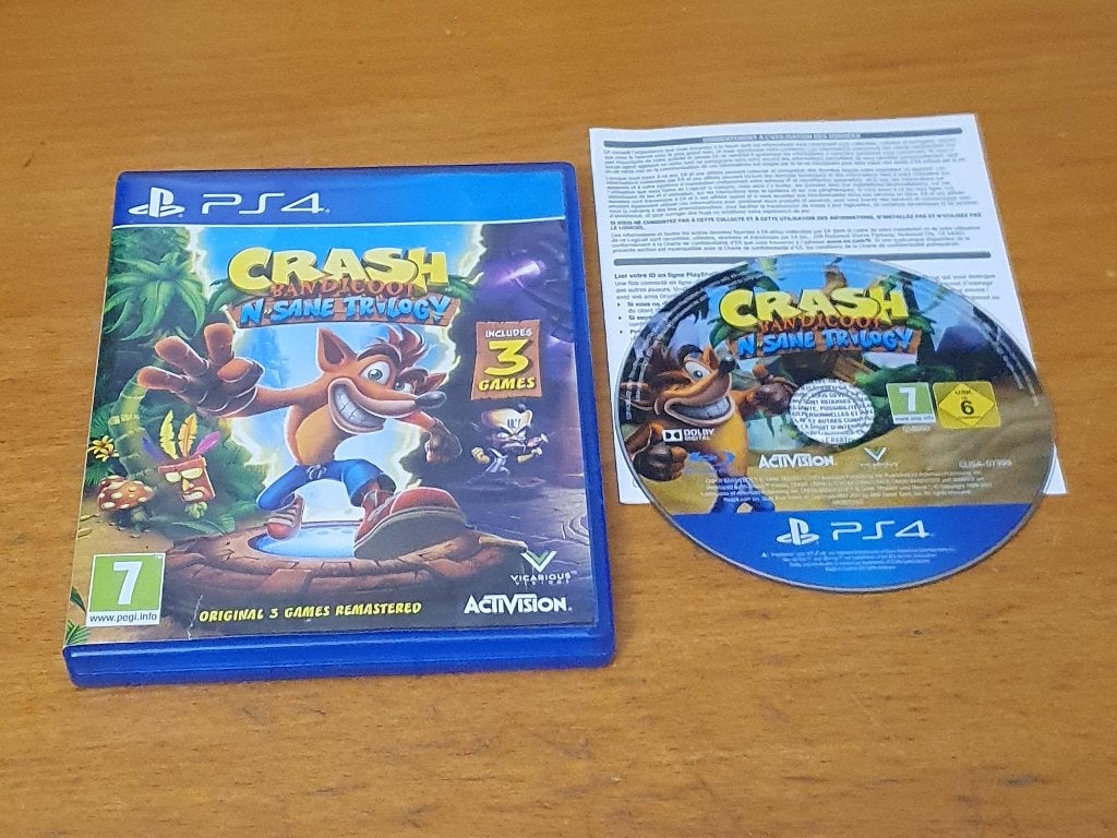 PS4 | Crash Bandicoot N. Sane Trilogy, Spelcomputers en Games, Avontuur en Actie, Gebruikt, 1 speler, Ophalen of Verzenden