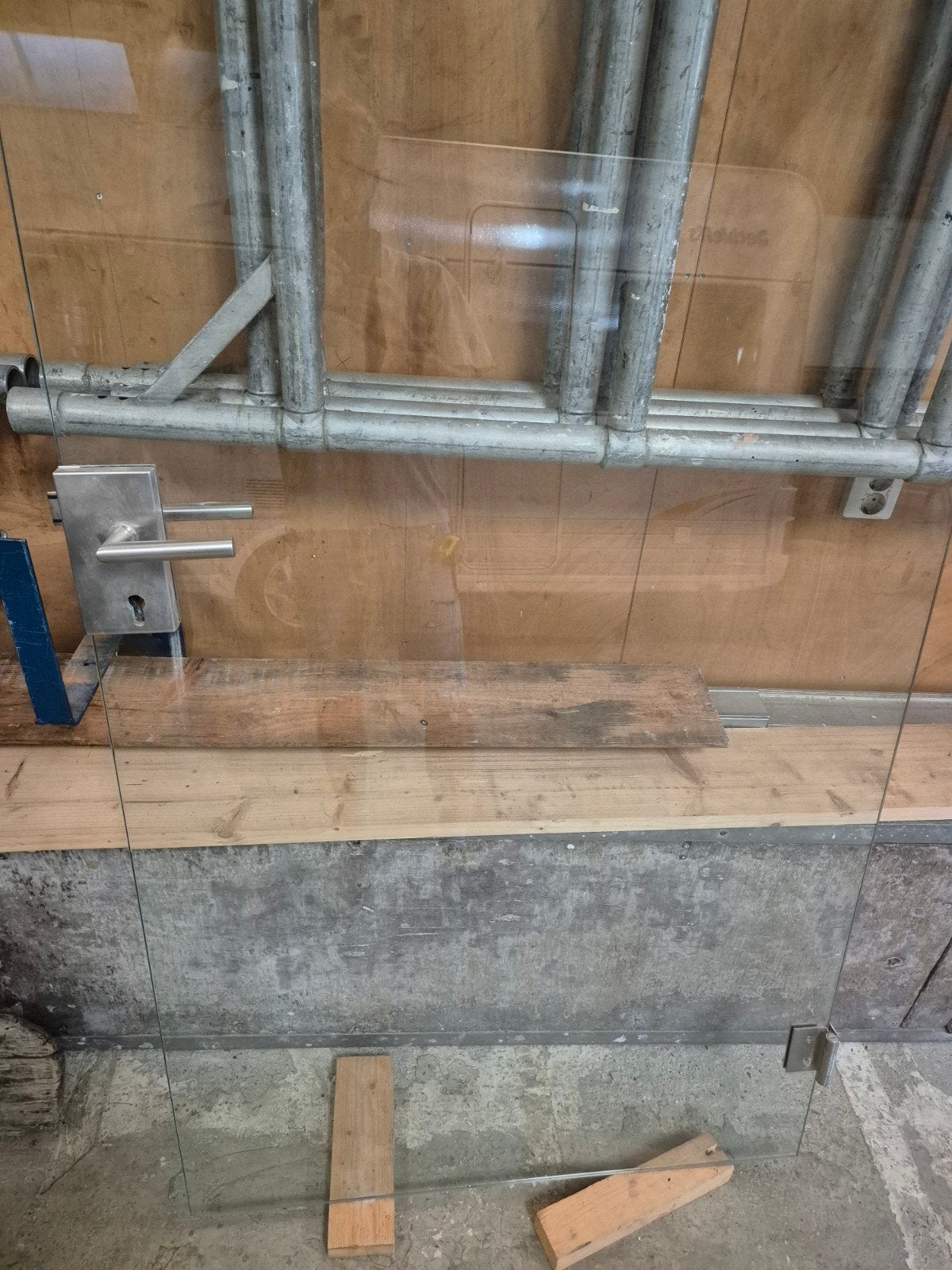 hardglazen deur, Doe-het-zelf en Verbouw, Deuren en Horren, Ophalen, Glas, Binnendeur, 200 tot 215 cm