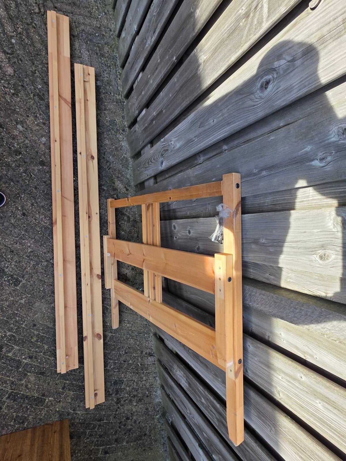 Ikea Fjellse houten bedframe - Eenpersoons, Ophalen, Gebruikt, 90 cm, Eenpersoons