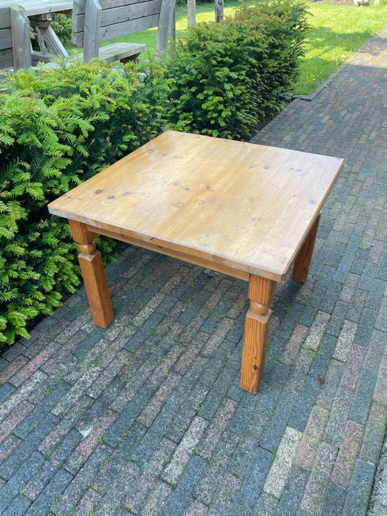 Vierkante houten tafel - Opknapper (71x71x53 cm), Ophalen, Gebruikt, Vierkant, 50 tot 100 cm