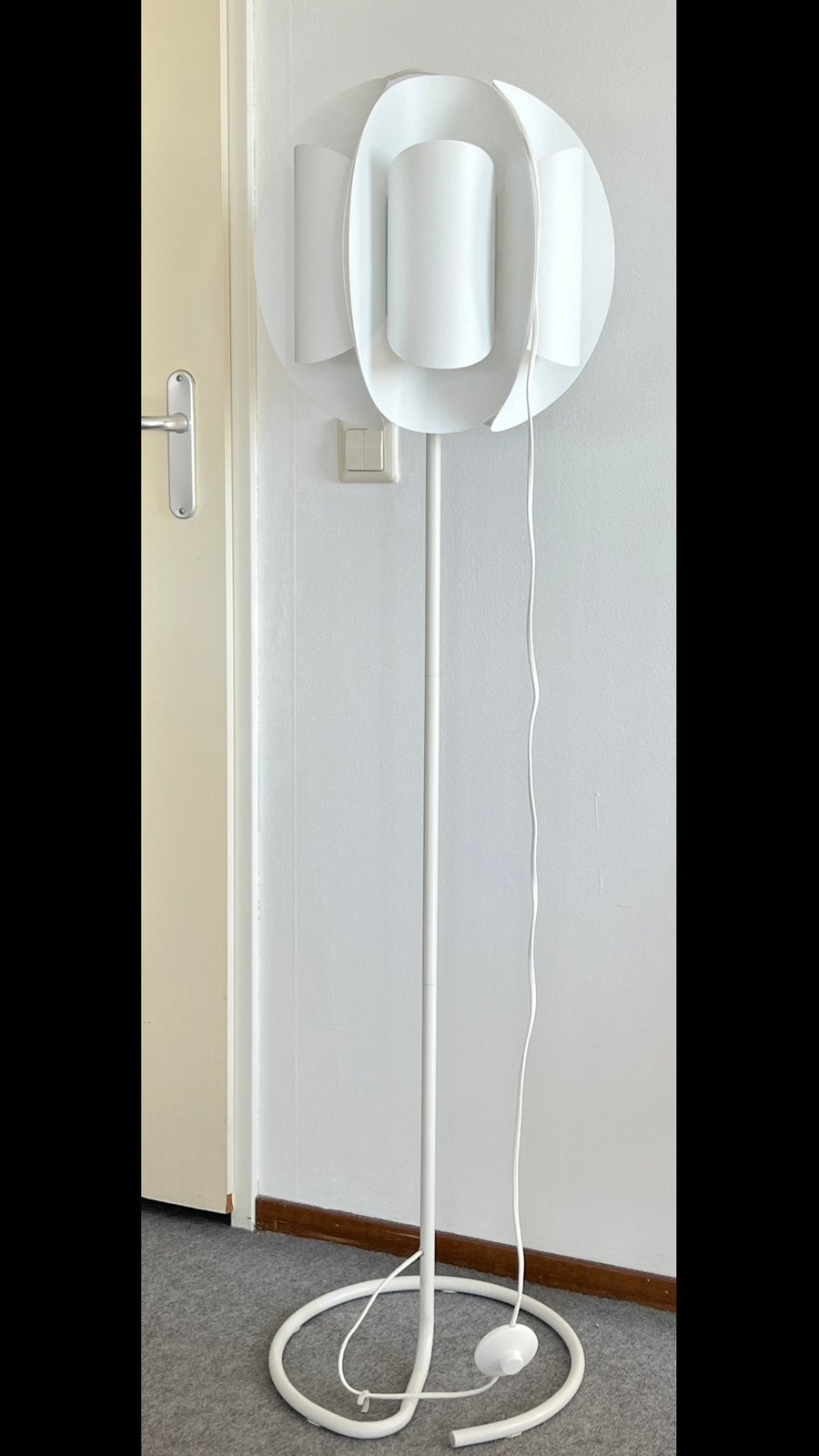 White modern floor/standing lamp, Ophalen, Zo goed als nieuw, Minder dan 100 cm