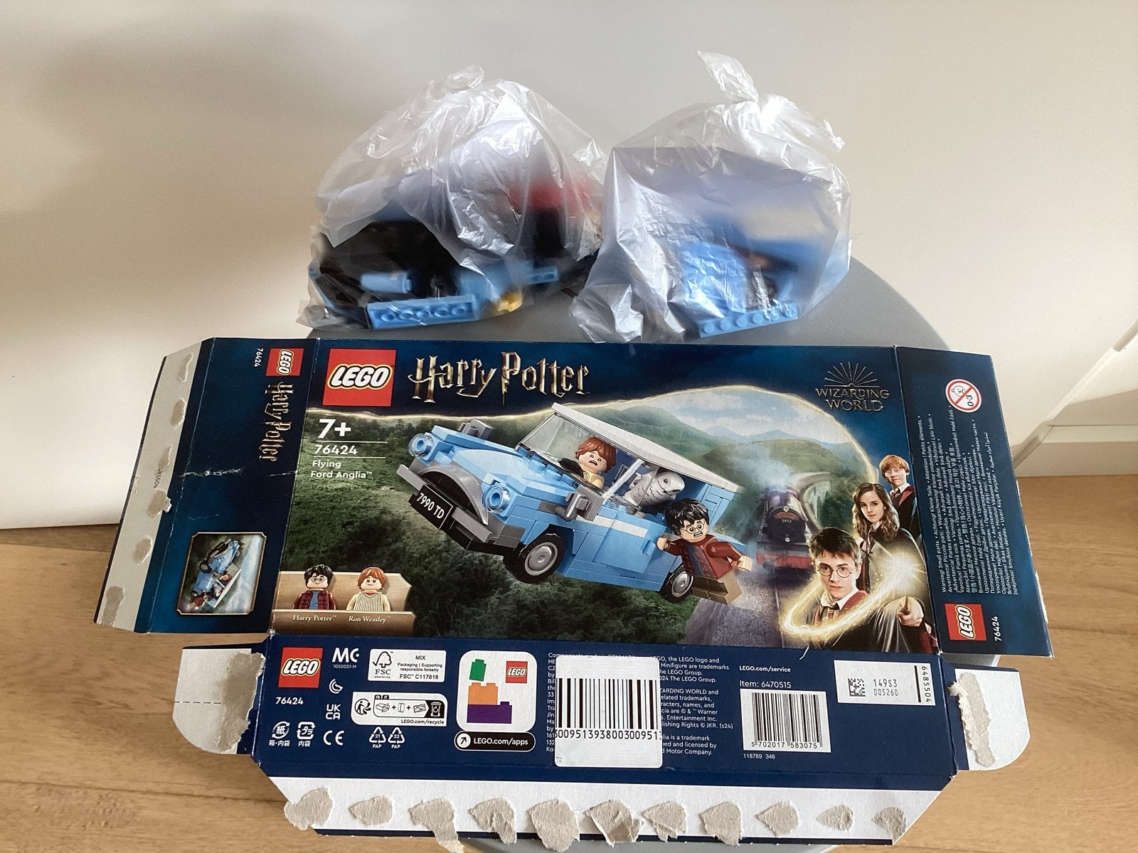 Lego Harry Potter 76424 Vliegende Ford Anglia, Gebruikt, Lego, Harry Potter, Ophalen of Verzenden