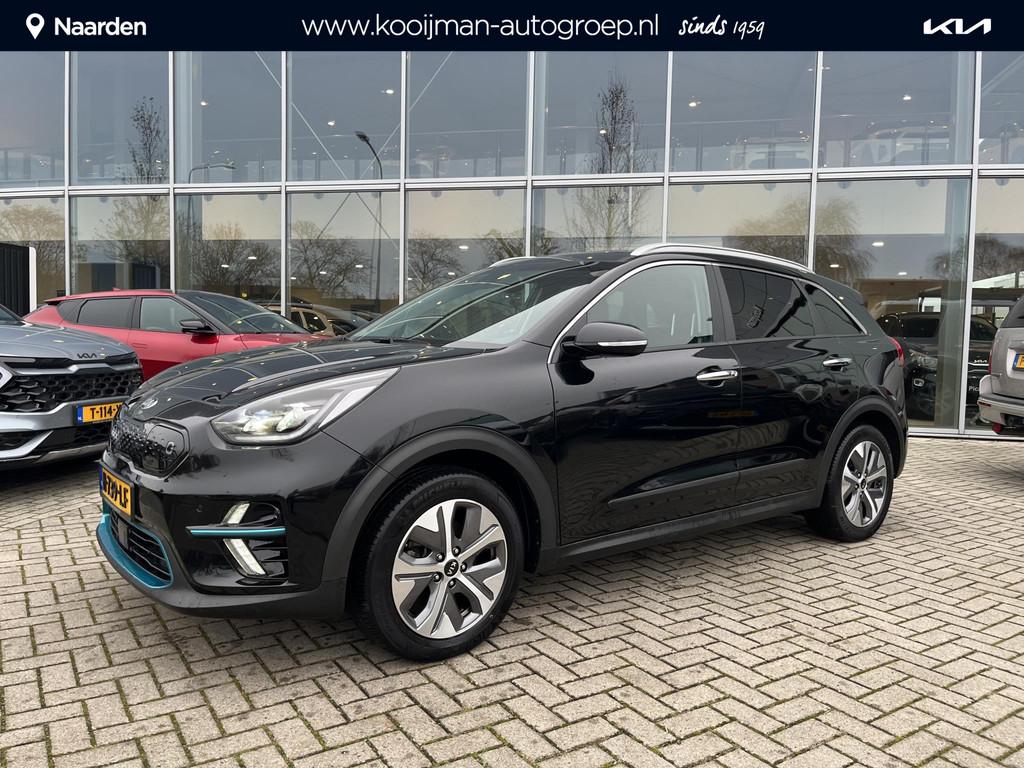 Kia e-Niro ExecutiveLine 64 kWh stoel/stuur verwarming | Led, Auto's, Gebruikt, 1712 kg, Zwart, 64 kWh
