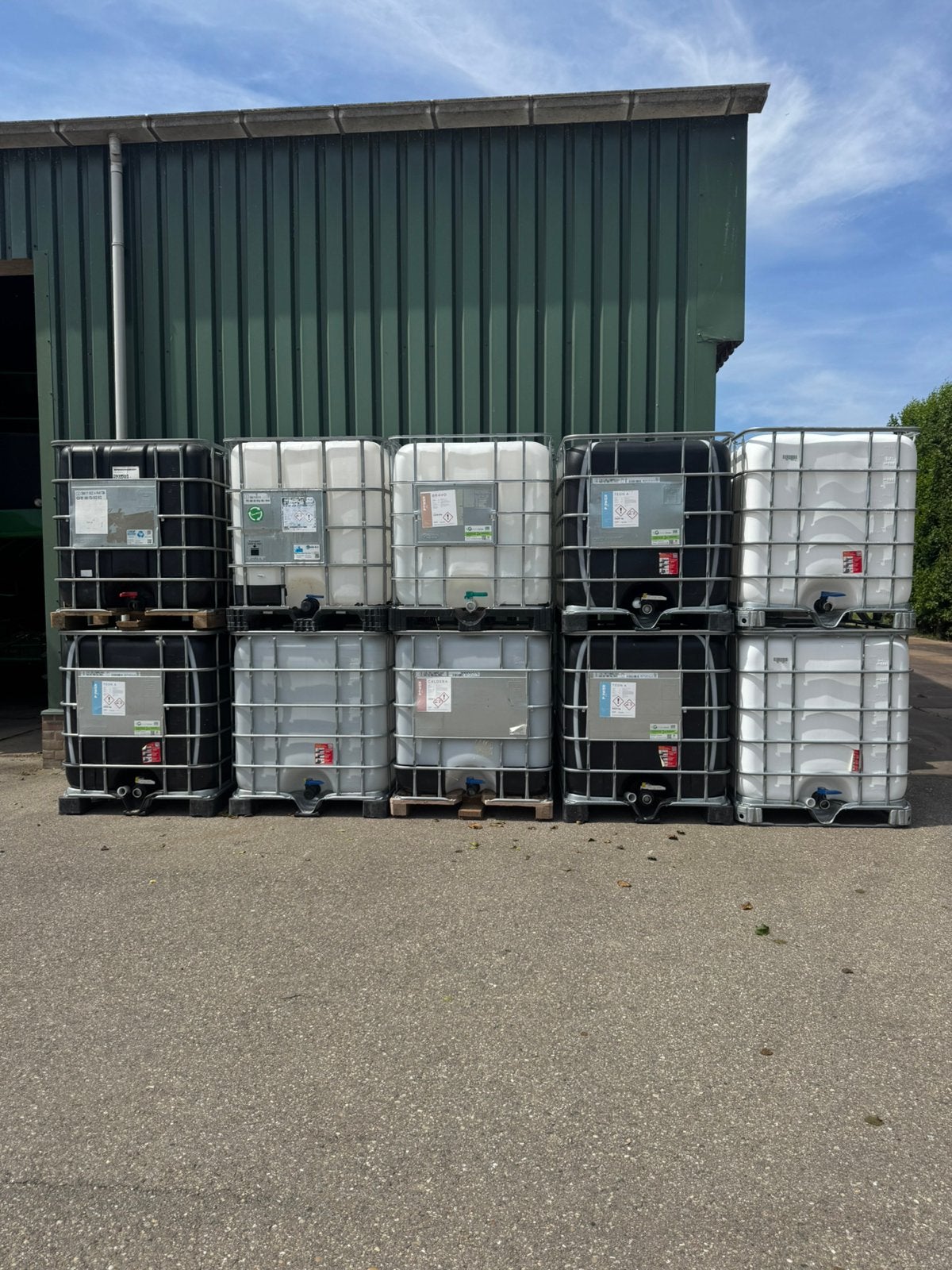 IBC watervat opslagtank regenton 1000 liter, Ophalen, 100 cm of meer, 60 cm of meer, Zo goed als nieuw