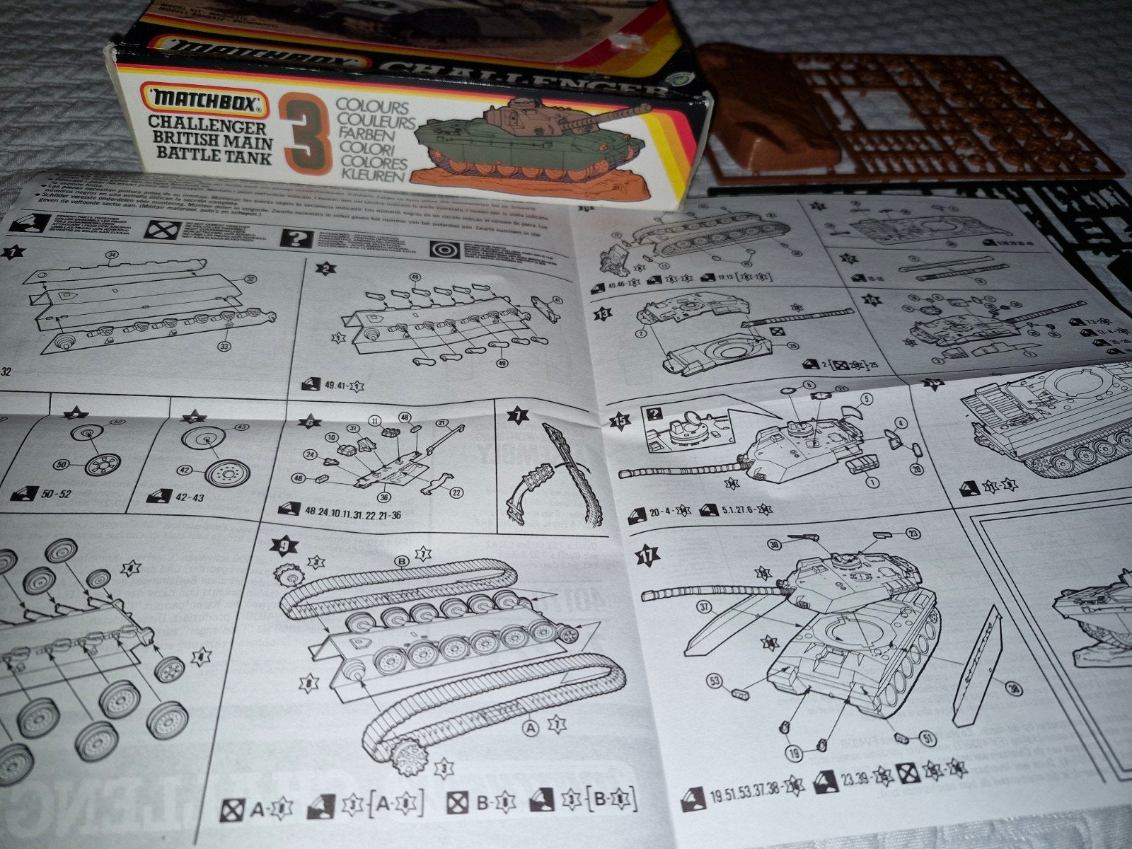 Matchbox Challenger Tank 1:76 Bouwpakket, Overige merken, Nieuw, Ophalen of Verzenden, Tank