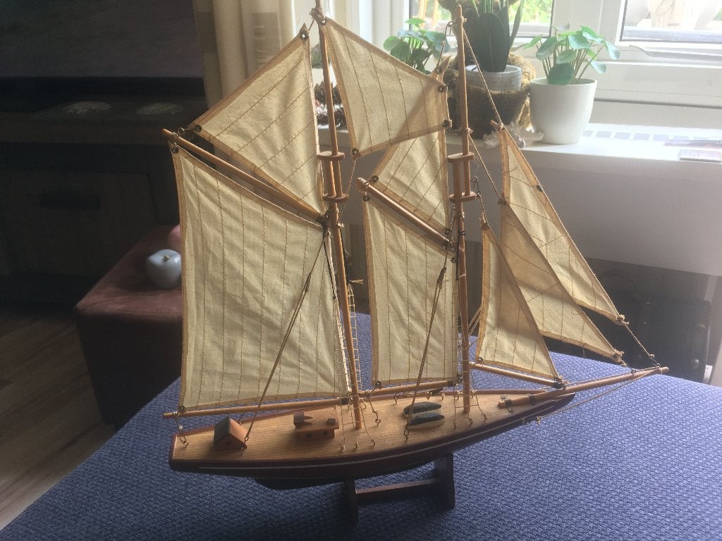 model zeilboot the blue nose, Hobby en Vrije tijd, Modelbouw | Boten en Schepen, Ophalen, Gebruikt, 1:200 of kleiner, Overige merken