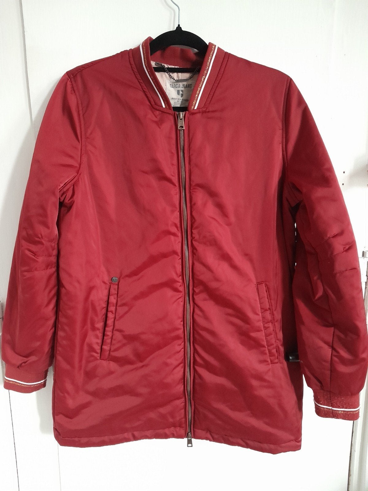 Garcia Jeans Dames Bomberjack / Jas – Rood, Zo goed als nieuw, Rood, Garcia jeans, Ophalen