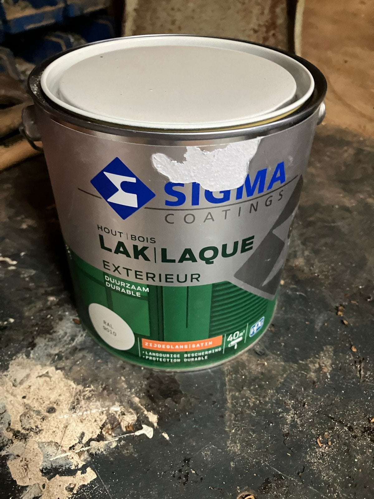 Sigma 9010 Zijdeglans Lak Nieuw, Ophalen, Wit, Nieuw, Lak