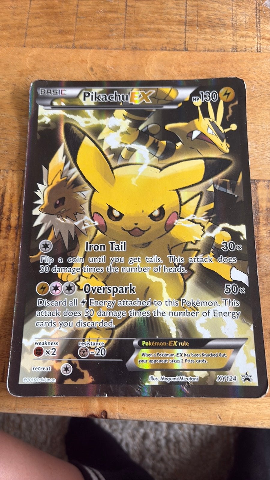 Jumbo pikachu EX 2016, Ophalen of Verzenden, Zo goed als nieuw
