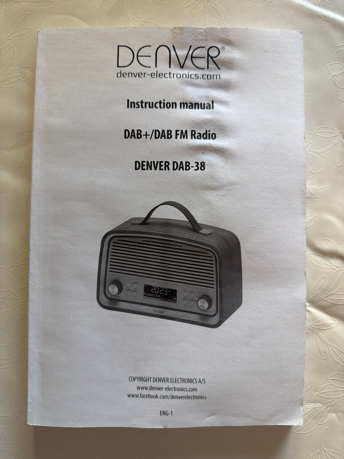Denver DAB-38 DAB+/DAB FM Radio, Audio, Tv en Foto, Ophalen of Verzenden, Zo goed als nieuw, Radio