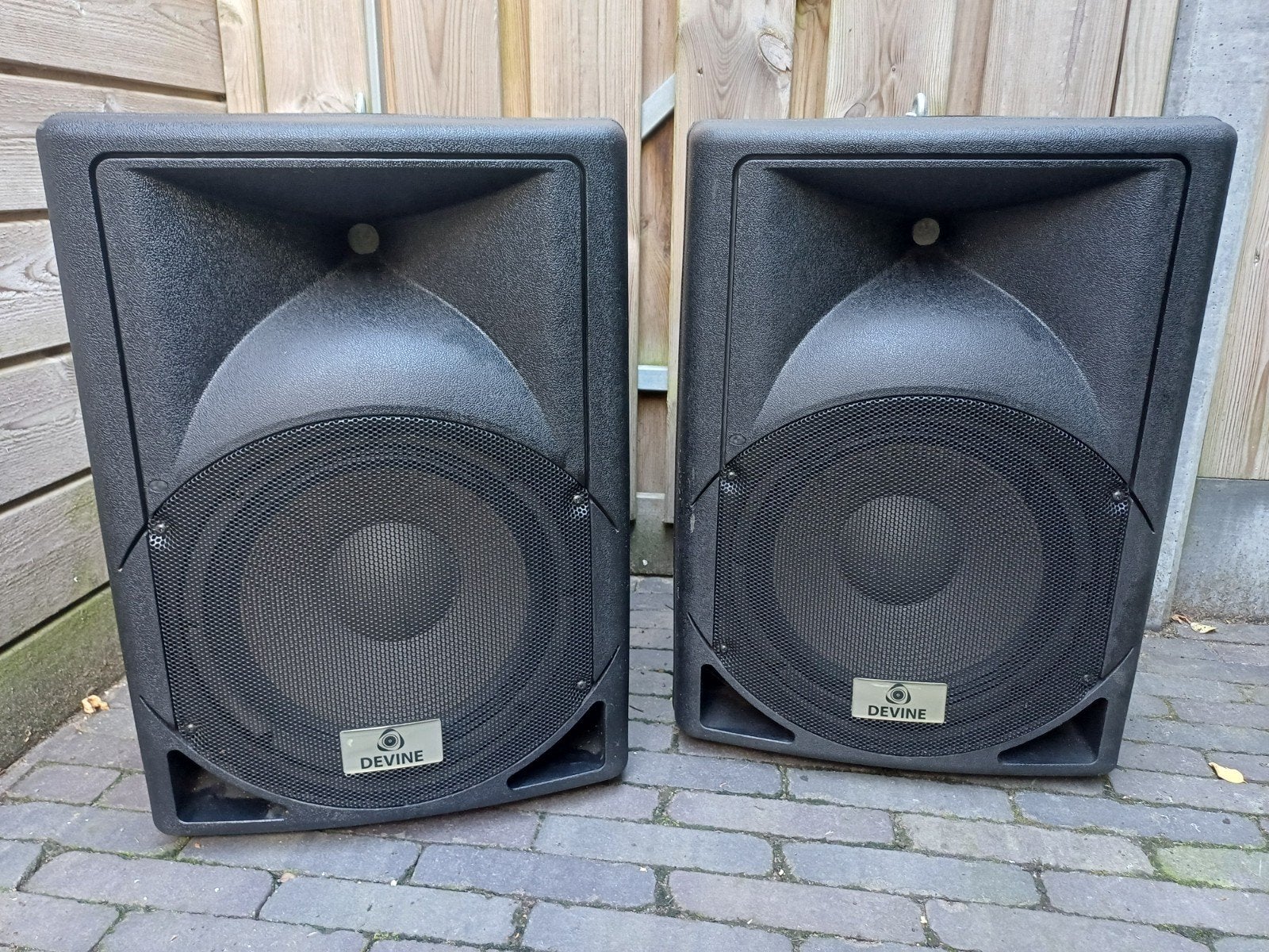 Devine Artis 12 Passieve Full-Range Luidsprekers (Set van 2), Vloerstaande luidspreker, Gebruikt, Geschikt voor surround/home cinema