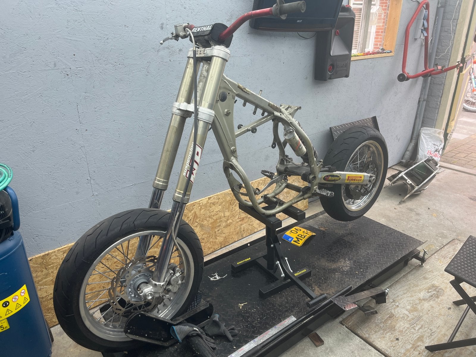 KTM exc 450 2004 frame mt kenteken WP vering en goede remmen, Ophalen, Gebruikt