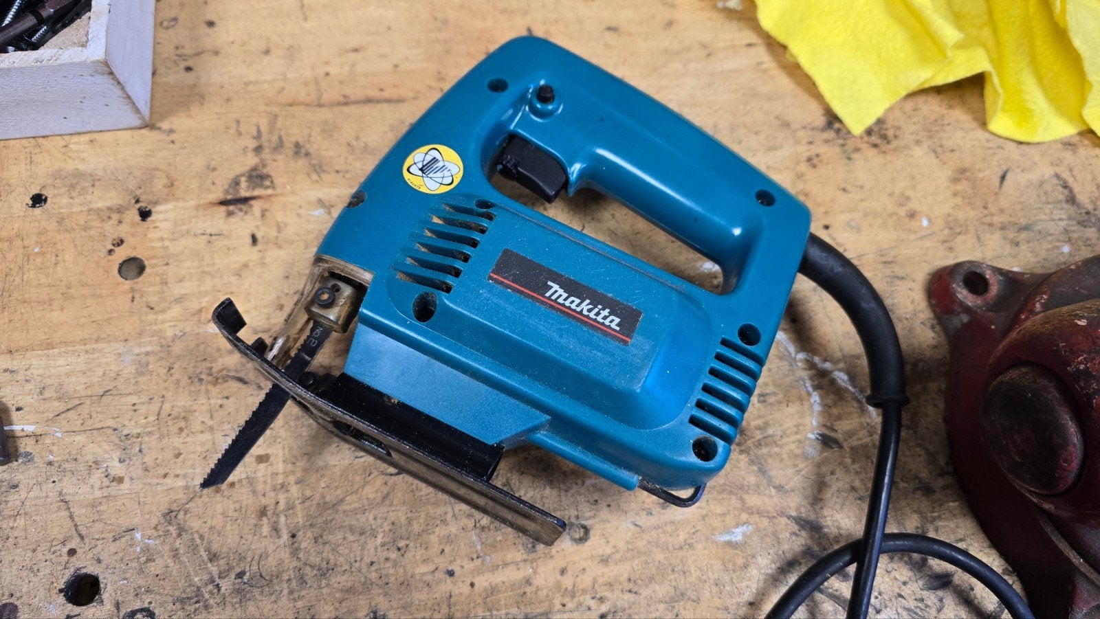 Makita decoupeerzaag 220v, Ophalen, Gebruikt