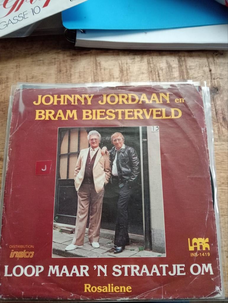Johnny Jordaan en Bram biesterveld - loop maar n straatje om, Ophalen of Verzenden, Zo goed als nieuw, Overige formaten, Levenslied of Smartlap