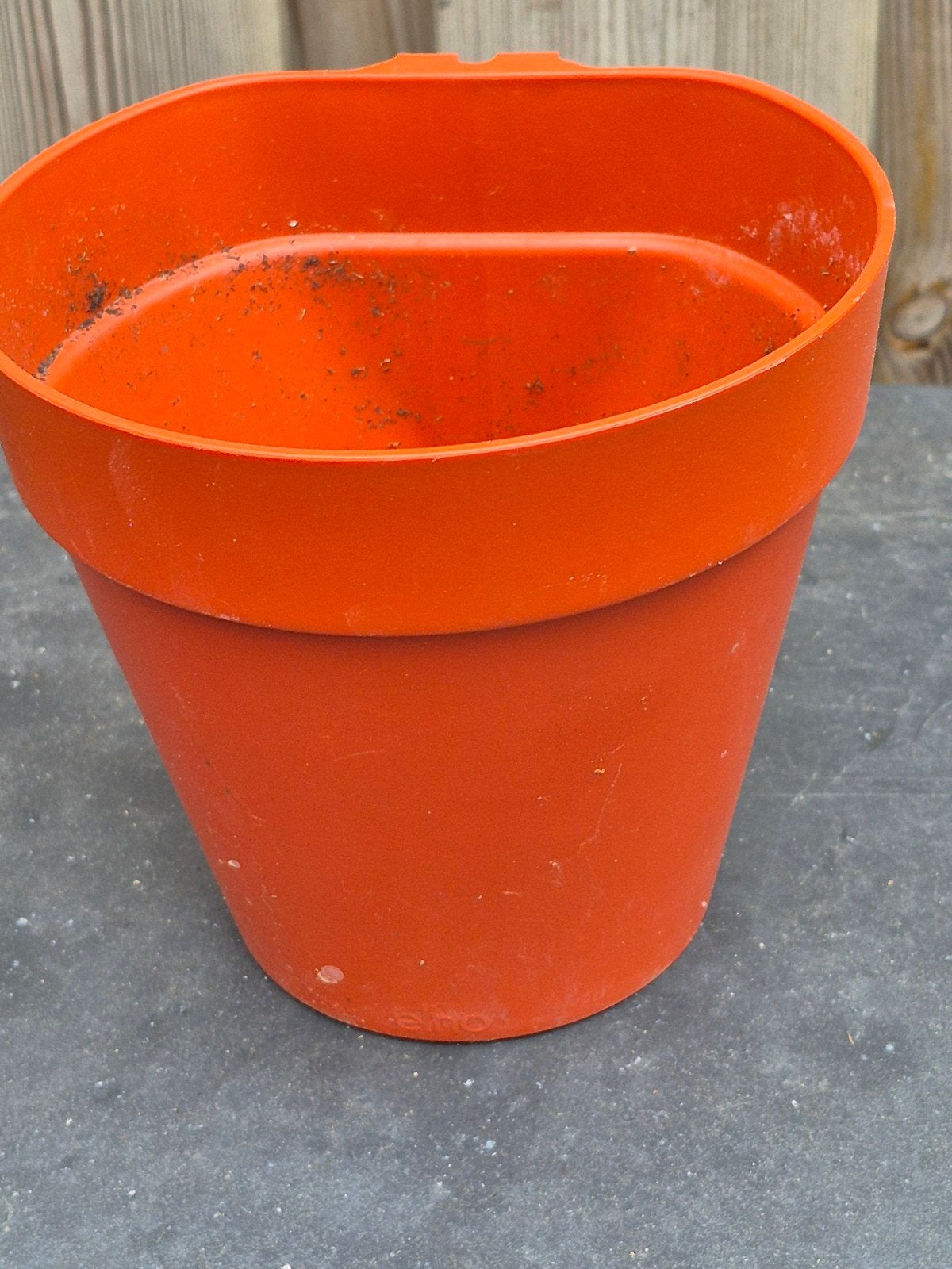 6  Kunststof Hangpotjes voor Schutting, Tuin en Terras, Bloempotten, Kunststof, Gebruikt, Rond, Ophalen of Verzenden