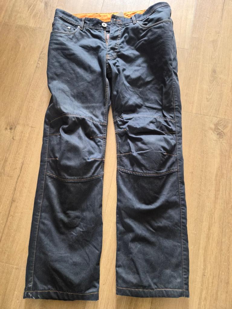 Bering Jeans Motor broek maat 34, Motoren, Ophalen, Tweedehands, Broek | textiel