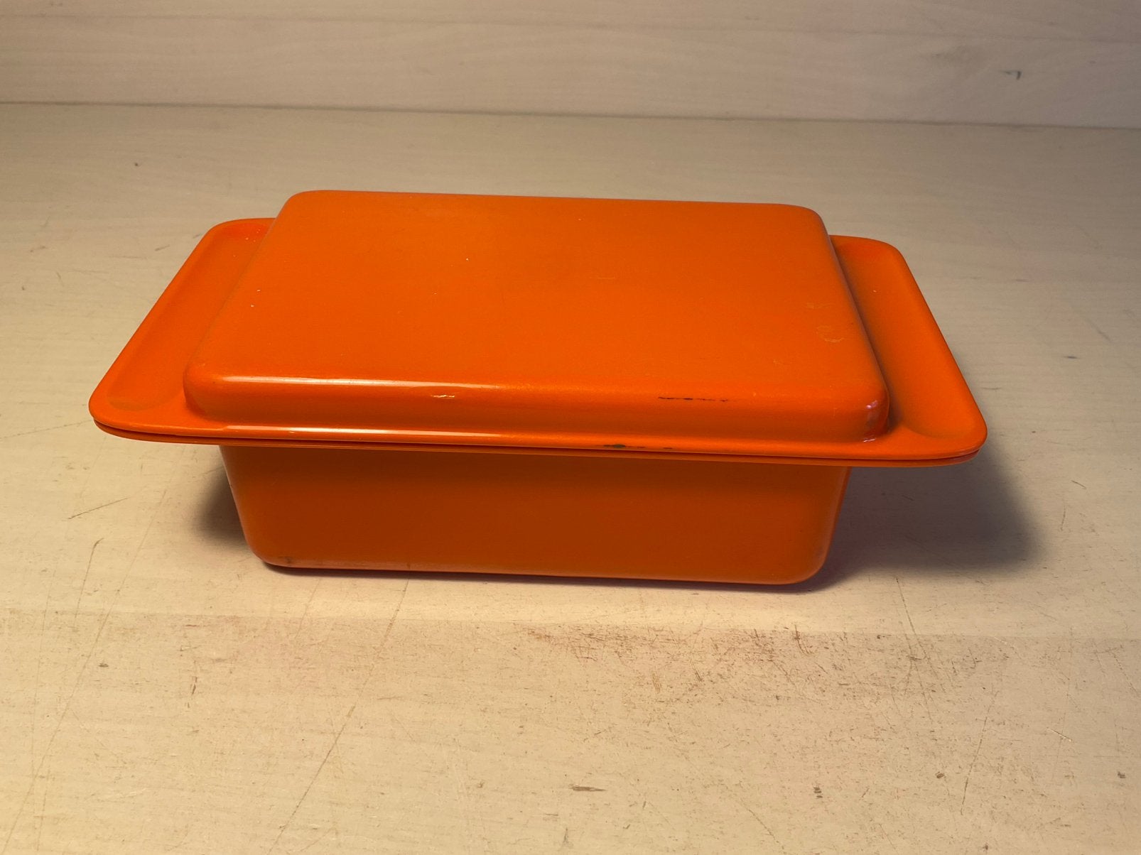 Vintage Mepal botervloot oranje. Maar LET OP:, Caravans en Kamperen, Ophalen of Verzenden, Gebruikt
