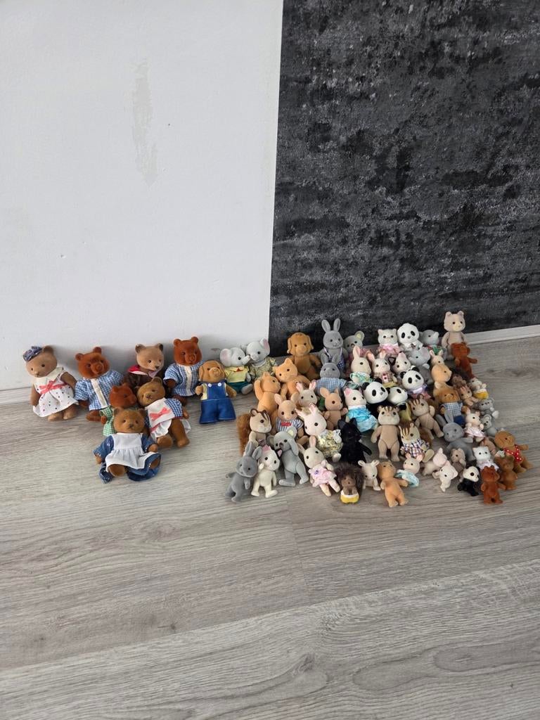 Grote Sylvanian Families collectie + huis + meubels, Ophalen