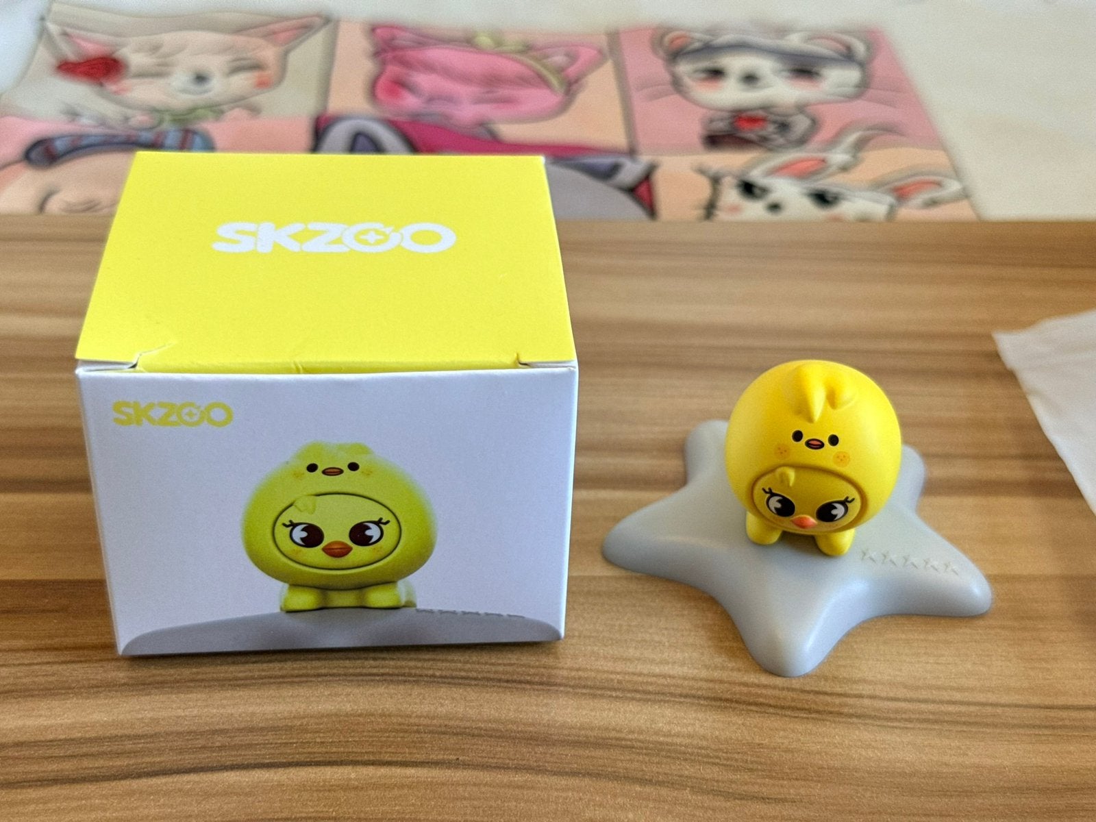 Stray Kids officieel BbokAri Felix skzoo mini figure, Ophalen of Verzenden, Zo goed als nieuw, Pop, Beeldje of Miniatuur