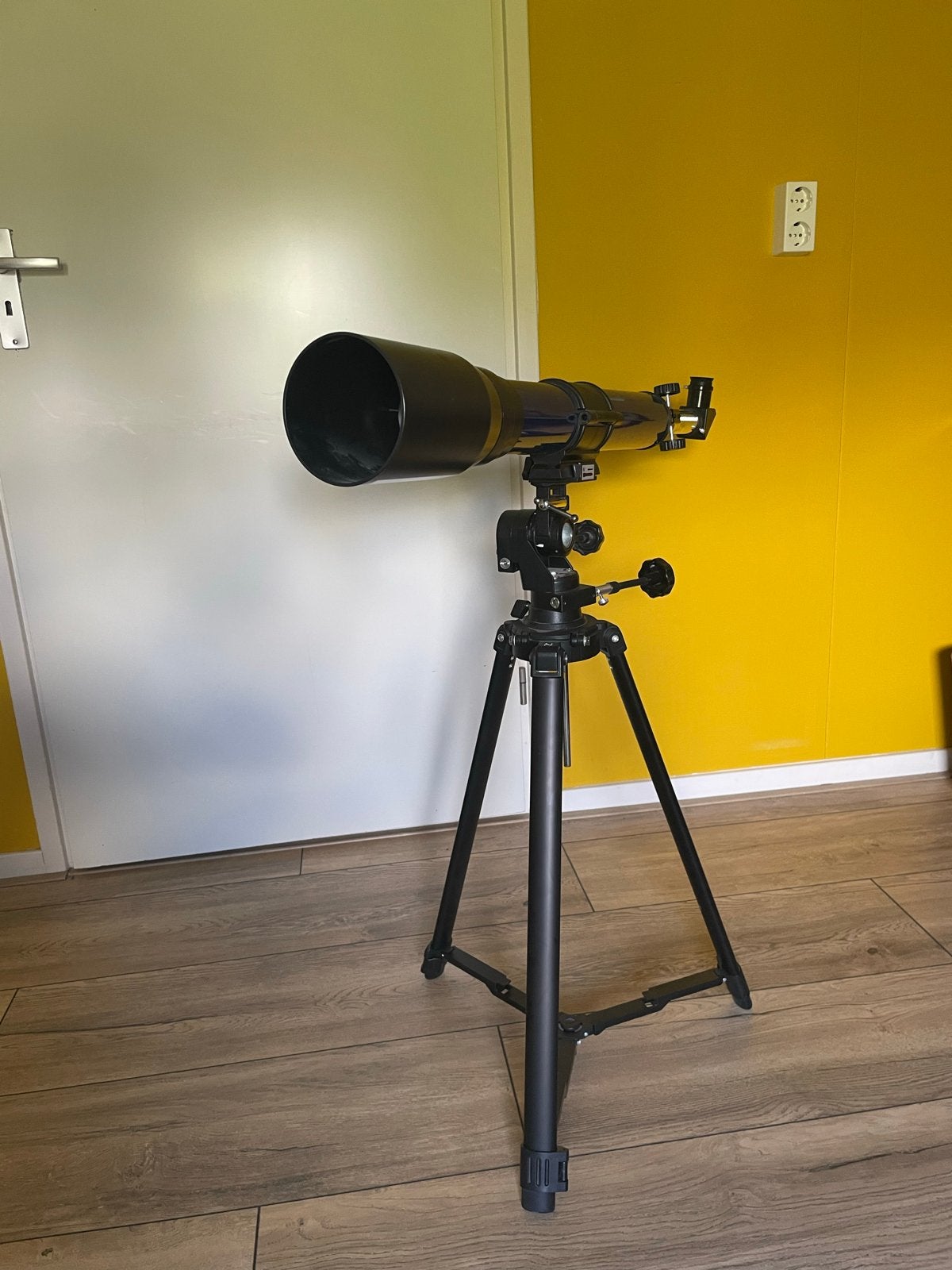 Bresser Skylux telescoop met statief en accessoires, Ophalen, Gebruikt, Lenzentelescoop (refractor), 80 tot 200 mm