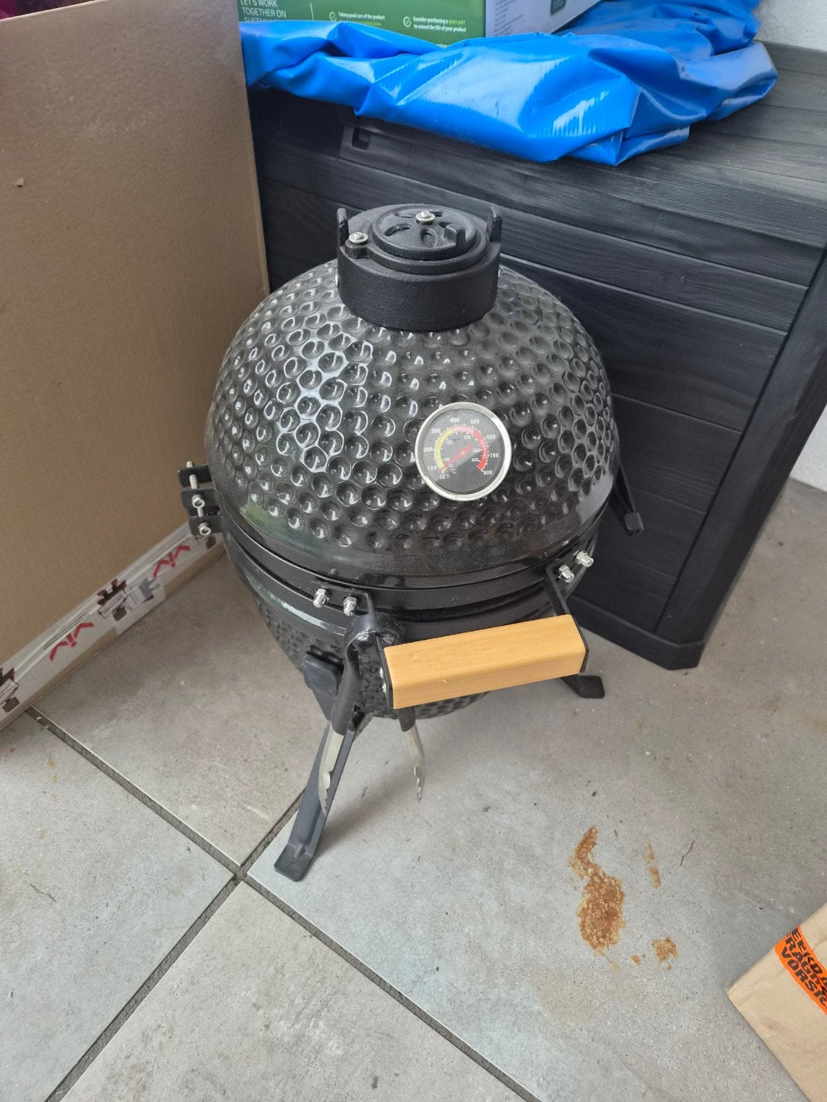 Compacte EGG BBQ met thermometer, Ophalen of Verzenden, Gebruikt, Onbekend
