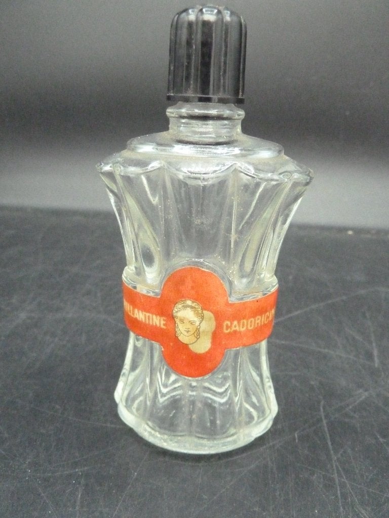 Vintage glazen flesje Brillantine Cadoricin., Ophalen of Verzenden, Gebruikt, Parfumfles