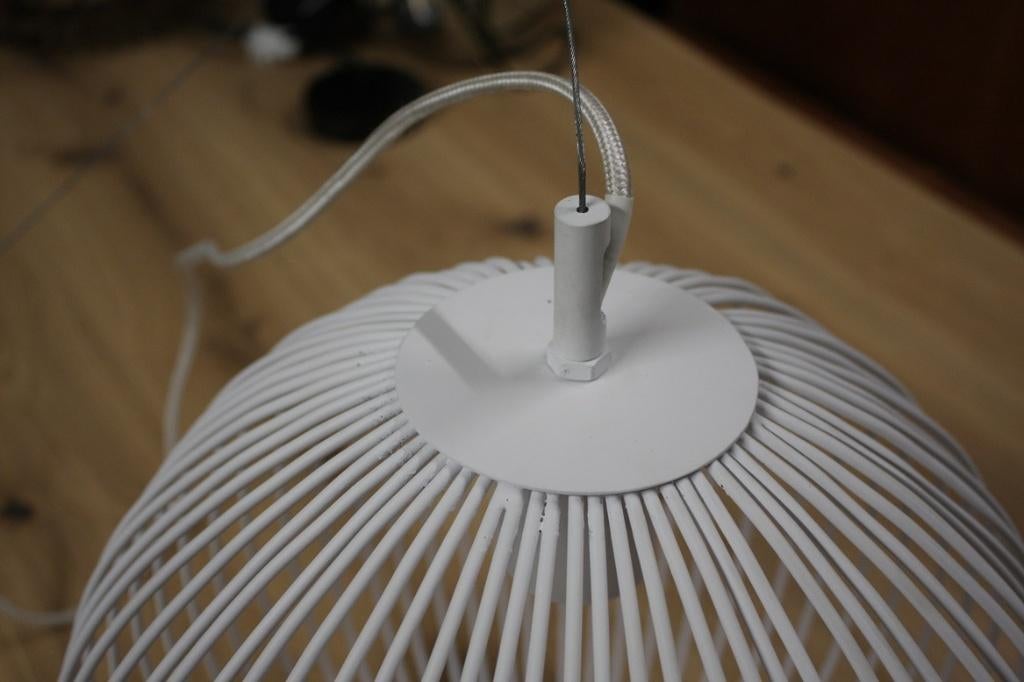 4 x witte open hanglamp draadlamp Rilana Light & Living, Ophalen of Verzenden, Zo goed als nieuw, Metaal, Minder dan 50 cm