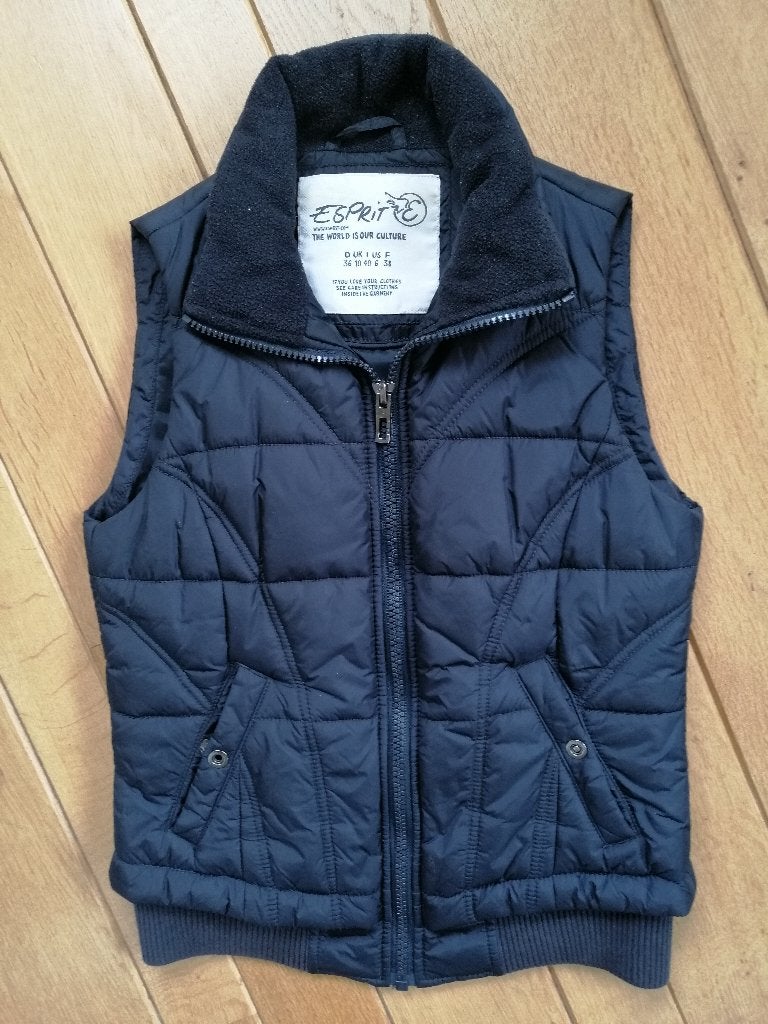 ESPRIT bodywarmer donker blauw maat 36, Kleding | Dames, Bodywarmers, Blauw, Ophalen of Verzenden, Zo goed als nieuw, Maat 36 (S)