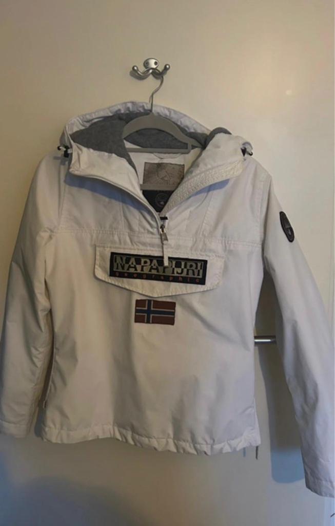 Napapijri Rainforest winterjas maat S, Kleding | Dames, Maat 38/40 (M), Napapiri, Wit, Ophalen of Verzenden