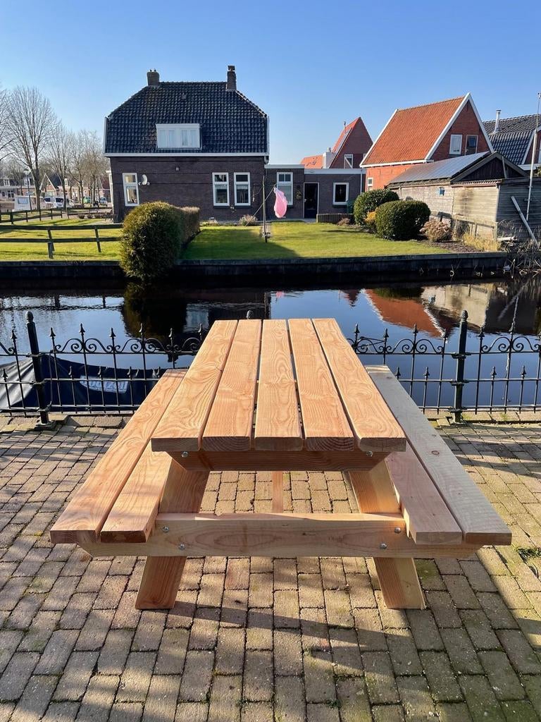 Picknicktafel Douglashout op maat  nieuw gemaakt., Ophalen of Verzenden, Nieuw, Rechthoekig