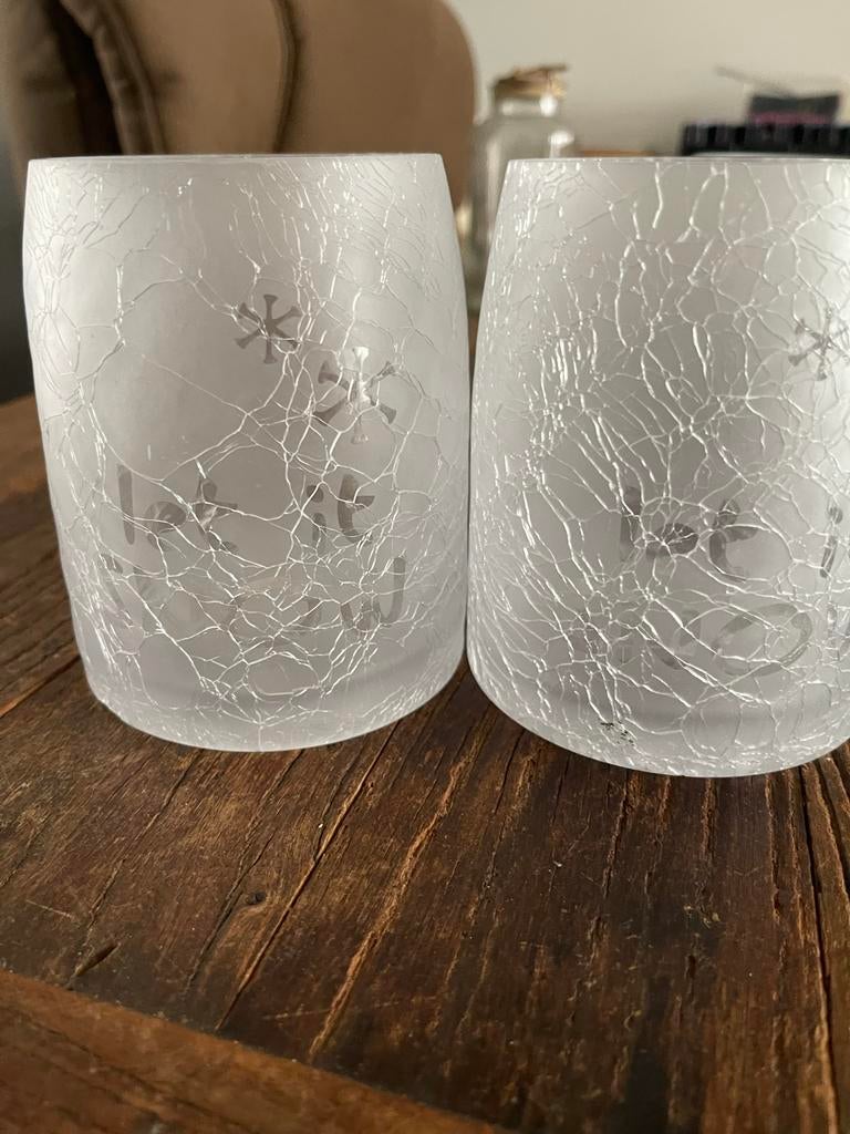 Riviera Maison Let it Snow frosty  Votive, Huis en Inrichting, Woonaccessoires | Kandelaars en Kaarsen, Nieuw, Kandelaar, Minder dan 25 cm