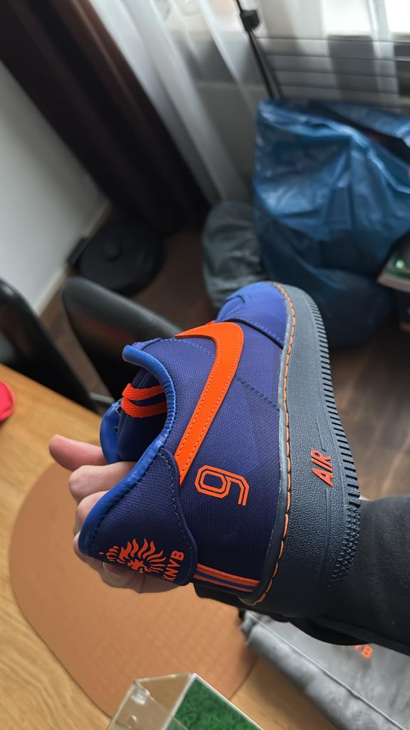 Nike Air Force 1 Custom Robin van Persie design WK 2014, Ophalen, Nieuw, Blauw, Sneakers of Gympen