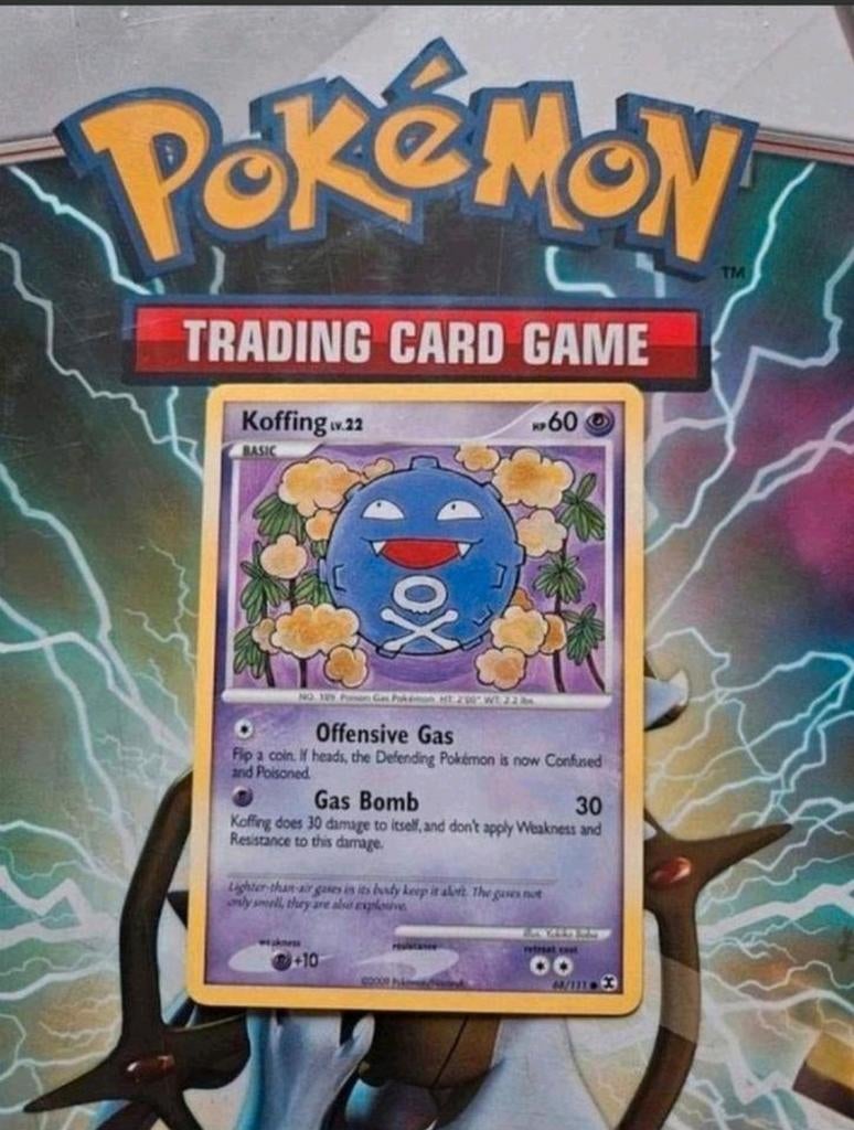 Koffing 68/111 Platinum Rising Rivals pokemon kaart nm, Ophalen of Verzenden, Zo goed als nieuw, Losse kaart