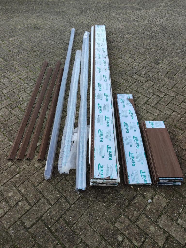 Keralit sponningdelen 190 mm modern Bruin Eiken, Ophalen, Nieuw