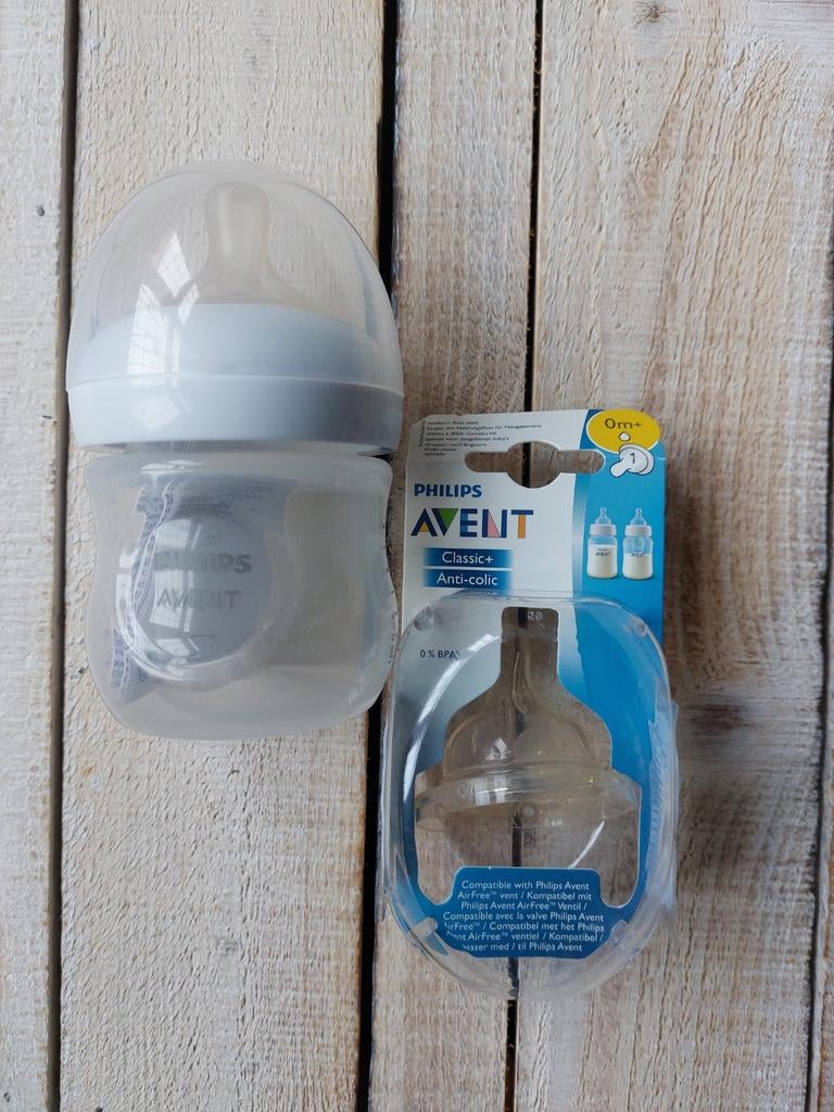 Philips Avent Fles en Speen - Nieuw, Verzenden, Nieuw, Borstkolf