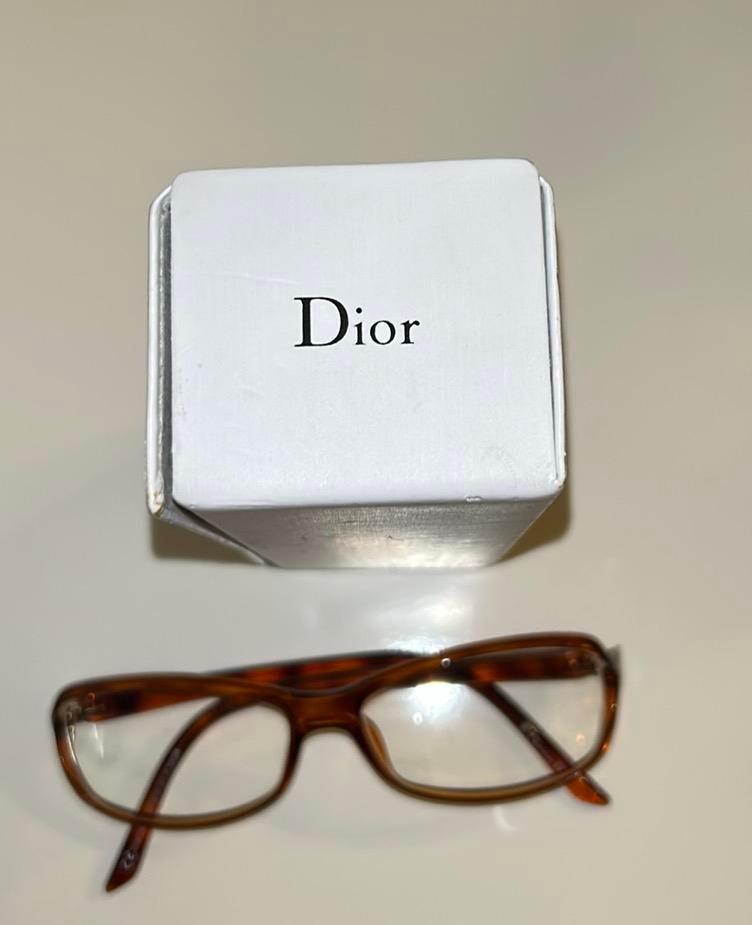 Vintage Christian Dior Bril op Sterkte, Gebruikt, Bruin, Ophalen of Verzenden, Christian Dior