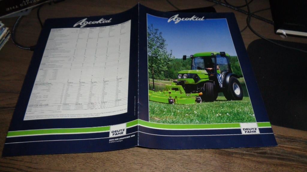 Folder DEUTZ FAHR  ,  AGROKID, Verzenden, Zo goed als nieuw, Overige merken
