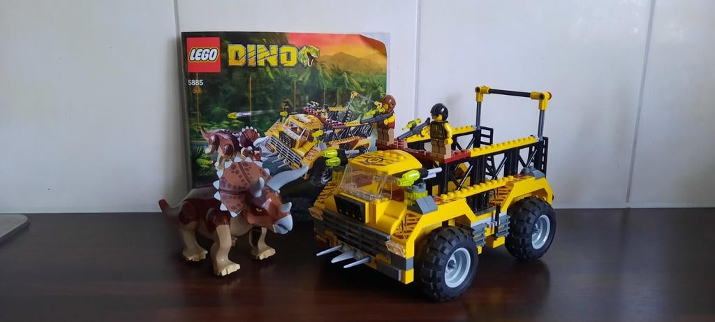 LEGO Dino - 5885 Triceratops truck - Compleet - Incl. Doos, Ophalen of Verzenden, Zo goed als nieuw, Complete set, Lego