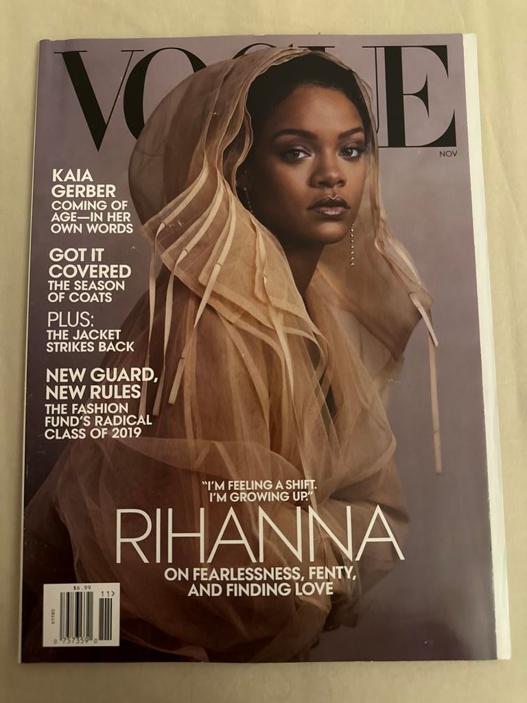 Vogue November 2019 - Rihanna Cover, Boeken, Ophalen of Verzenden, Zo goed als nieuw, Damesbladen
