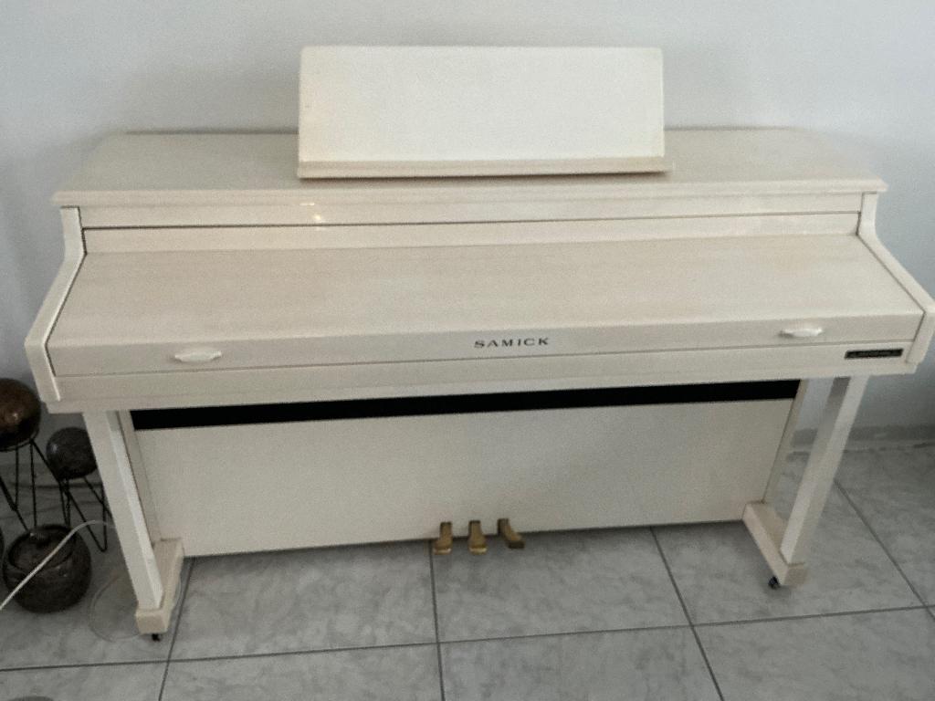 Samick elektrische piano, Ophalen, Gebruikt, Wit, Piano