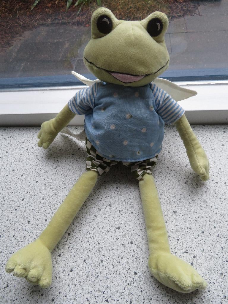 Kikker Groda van IKEA zacht velours met broek en shirt 32 cm, Ophalen of Verzenden, Zo goed als nieuw, Kikker