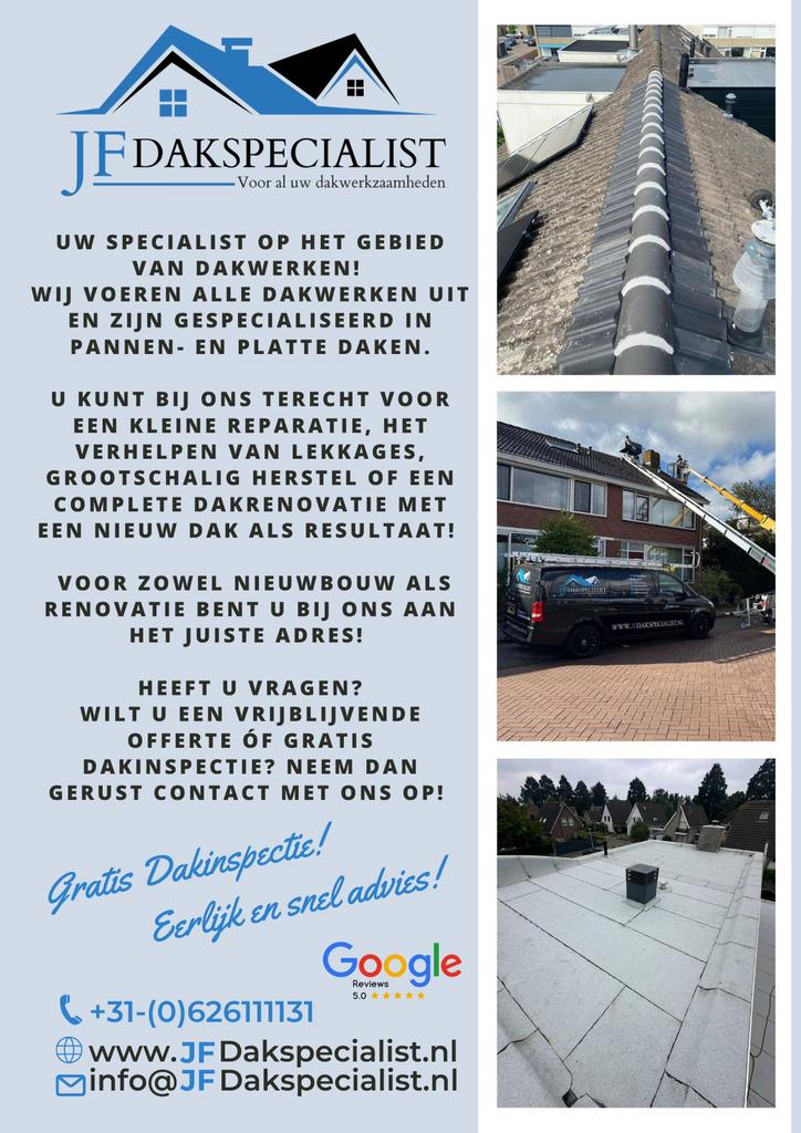 JF Dakspecialist/ De Dakdekker voor al uw Dakwerkzaamheden, 24-uursservice, Overige dakdekking