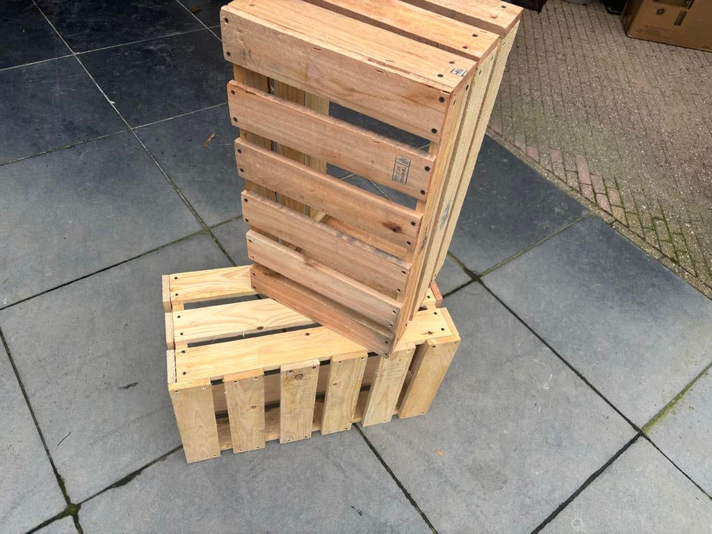 Fruitkistjes - Ideaal voor opslag of decoratie!, Ophalen of Verzenden, Gebruikt, Grenenhout, 50 tot 100 cm