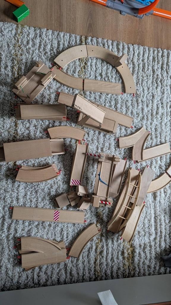 Vintage Sliedrecht E10 Houten Autobaan - Retro Speelgoed, Kinderen en Baby's, Speelgoed | Houten speelgoed, Ophalen of Verzenden