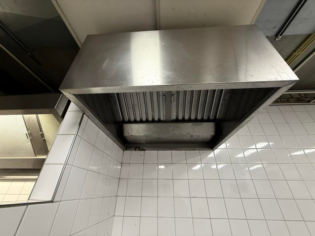 Professionele Afzuigkap Horeca damkap rvs met filters, Witgoed en Apparatuur, Ophalen, Gebruikt, Wandschouwkap