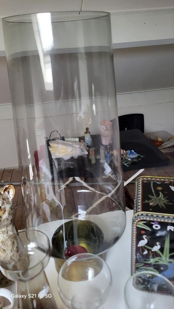 Doos vol van alles wat AFGEPRIJSD, Huis en Inrichting, Woonaccessoires | Kandelaars en Kaarsen, Ophalen of Verzenden, Groen, Overige materialen