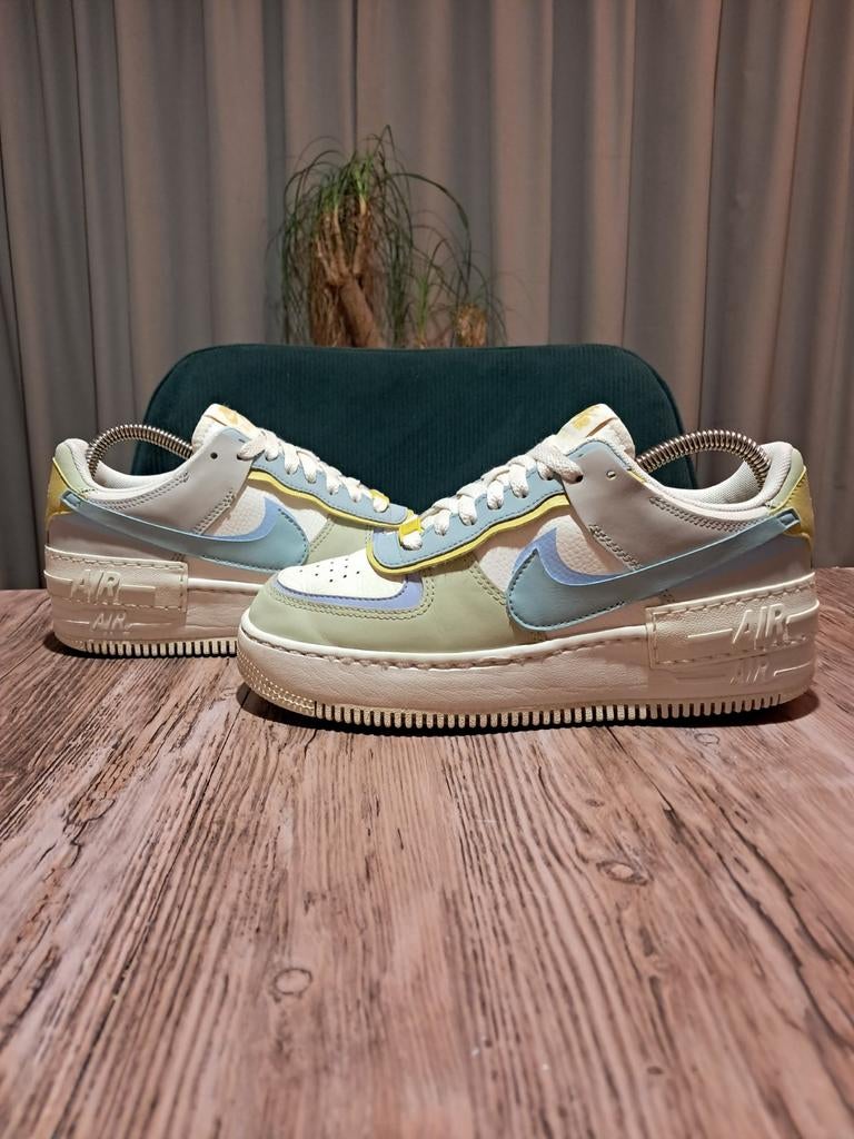 Nike Air Force 1 Shadow 'Ocean Cube' Size 38, Wit, Nike, Ophalen of Verzenden, Sneakers of Gympen