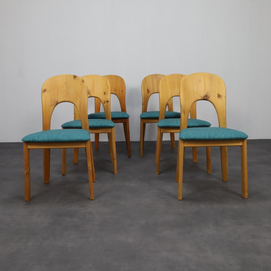 6x Vintage Design Eetkamerstoel Niels Koefoed, Ophalen, Overige kleuren, Vintage, Zo goed als nieuw