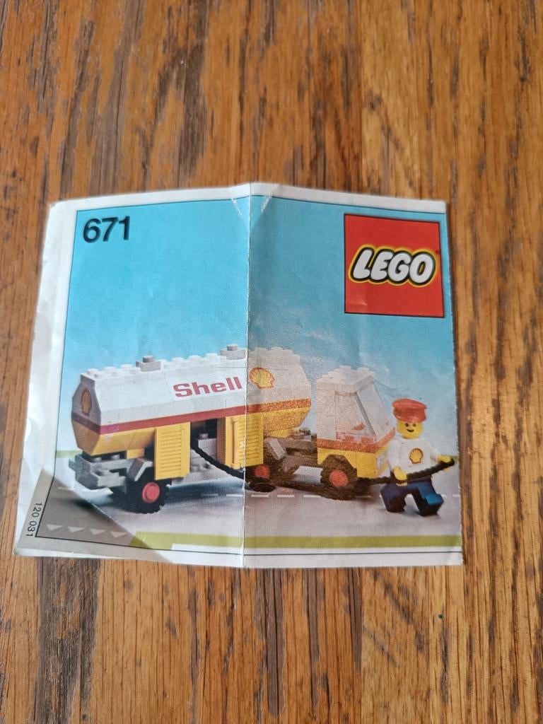 Lego Instructieboekje 671 - Shell Tanker, Ophalen of Verzenden, Gebruikt, Losse stenen, Lego